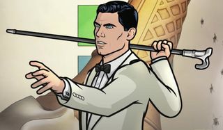 Archer wields his cane with anger