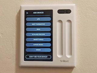 Brilliant Smart Home Control setting up smart devices