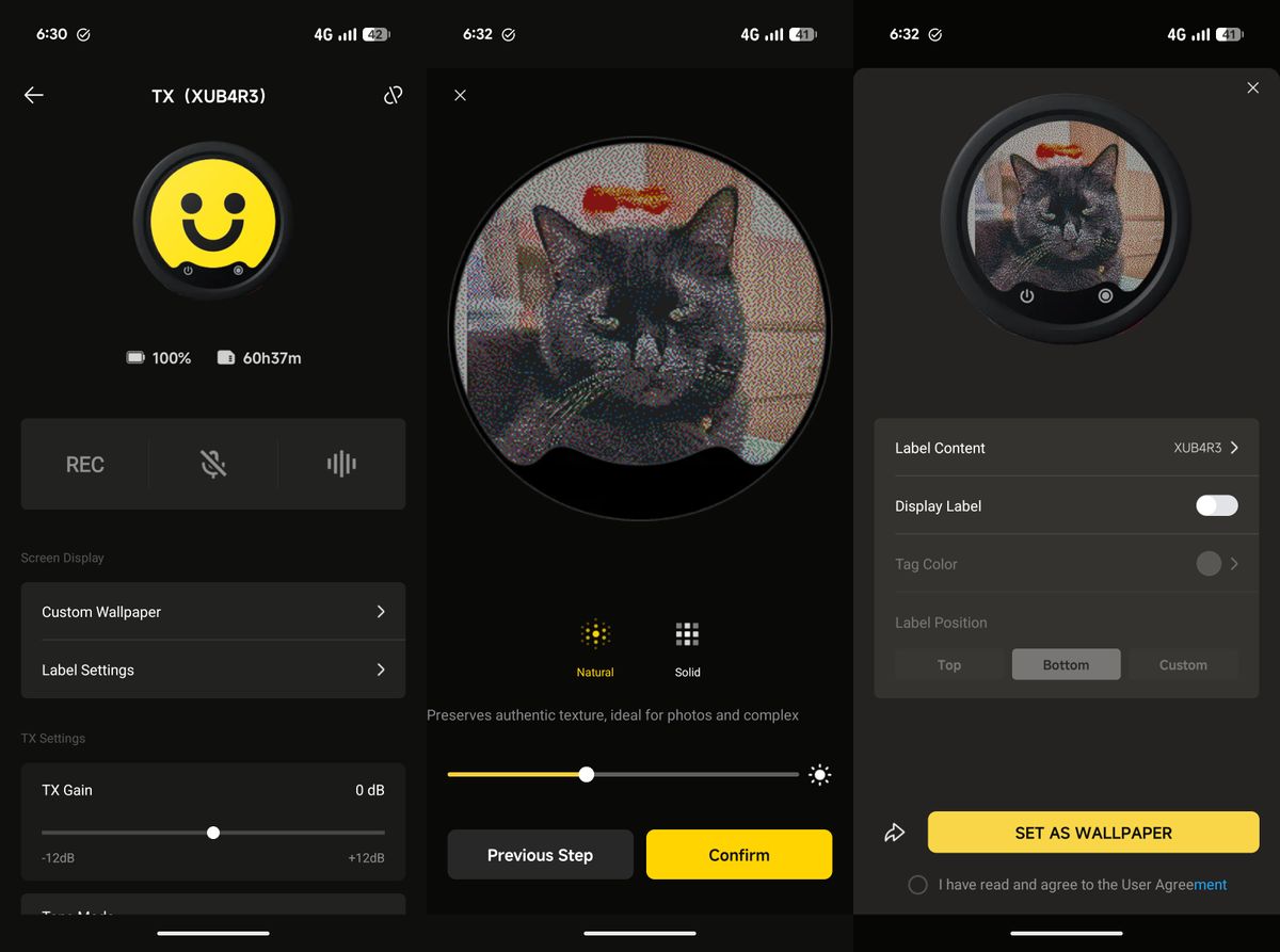 Insta360 Mic Pro app screenshots