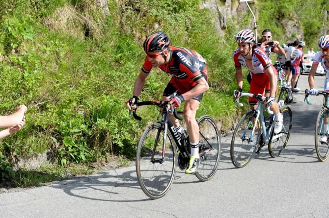 Cadel Evans (BMC Racing) lost ground to Uran