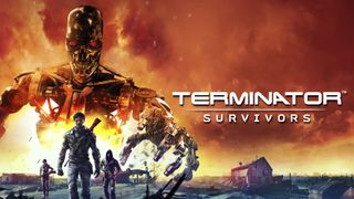 Terminator Survivors keyart showing resistance fighters and the T-800