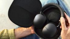 Sonos Ace headphones in black in carry case