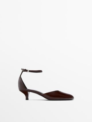 massimo dutti, Heeled Shoes with Rounded Toe