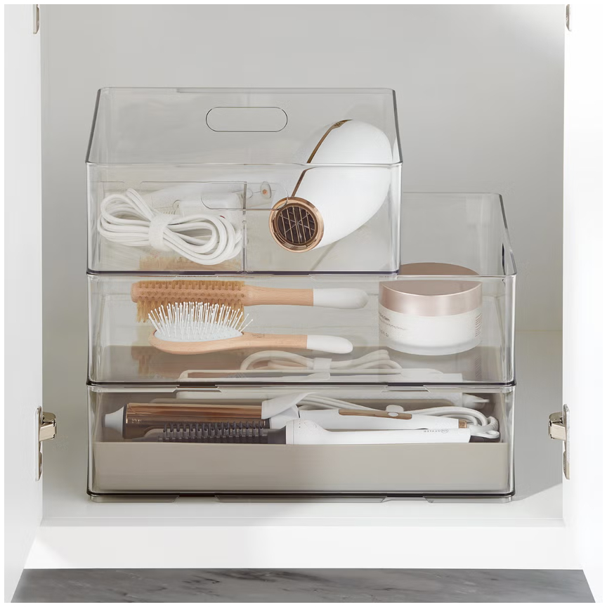 The Container Store haircare bin