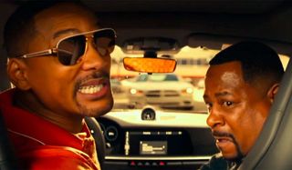 Bad Boys For Life Will Smith grins while scaring Martin Lawrence