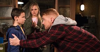 Sarah and Gary return to the storeroom to find Jack there – and are horrified to see what is happening. They quickly send him on his way – but is it too late? Has he cut Phelan loose?