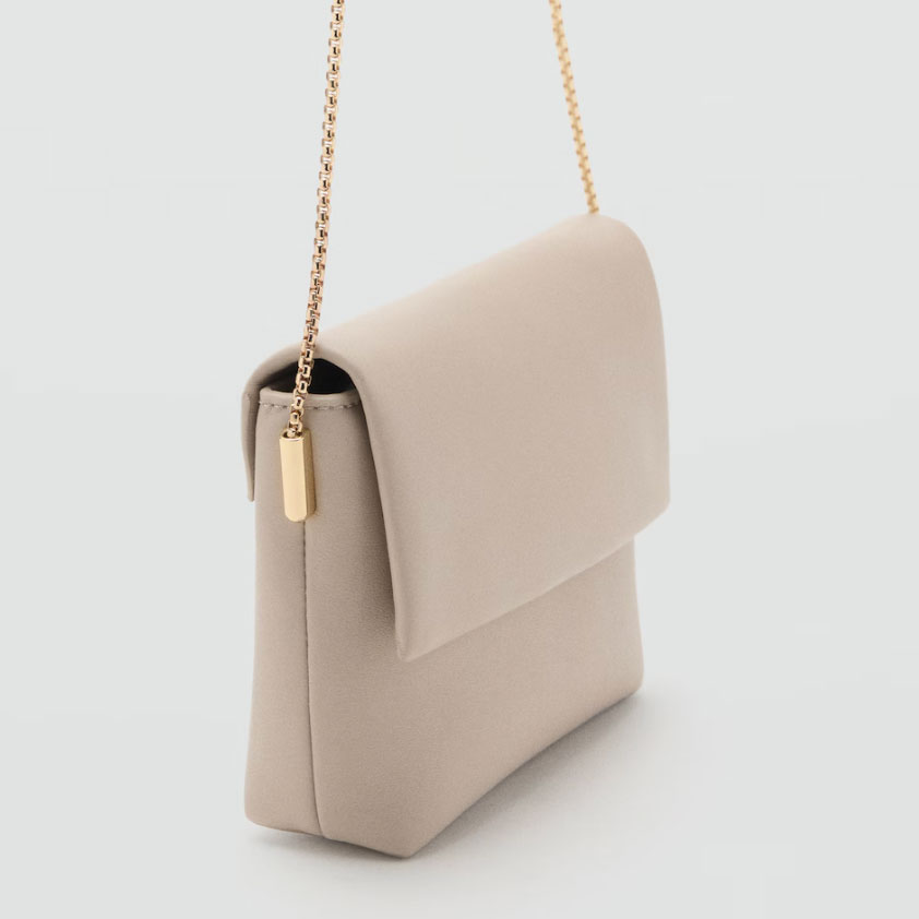 Mango crossbody bag in nude