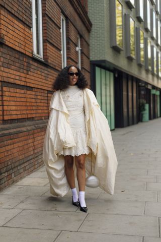 London Fashion Week street style.