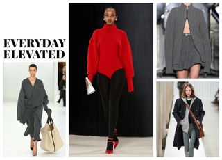 models on the fall runways in elevated everyday
