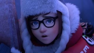 Overwatch hero Mei looks concerned in official Rise and Shine animated short.