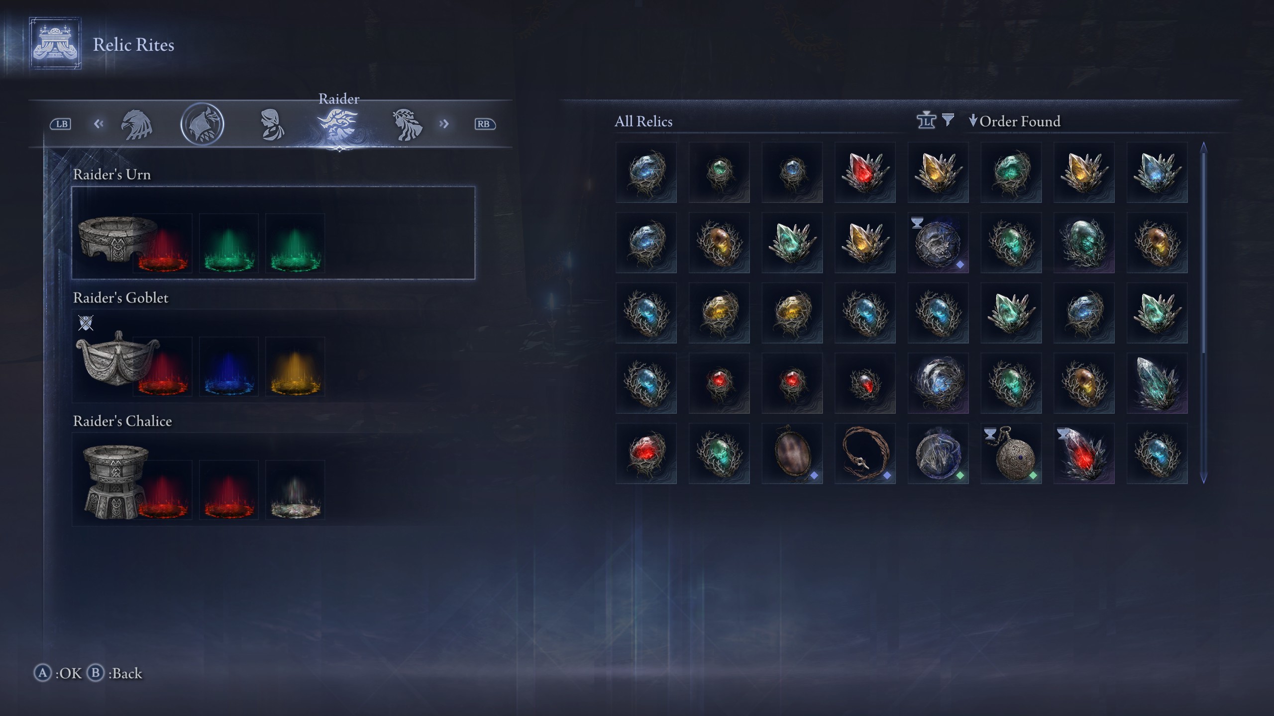 Elden Ring Nightreign relics - Relic rites