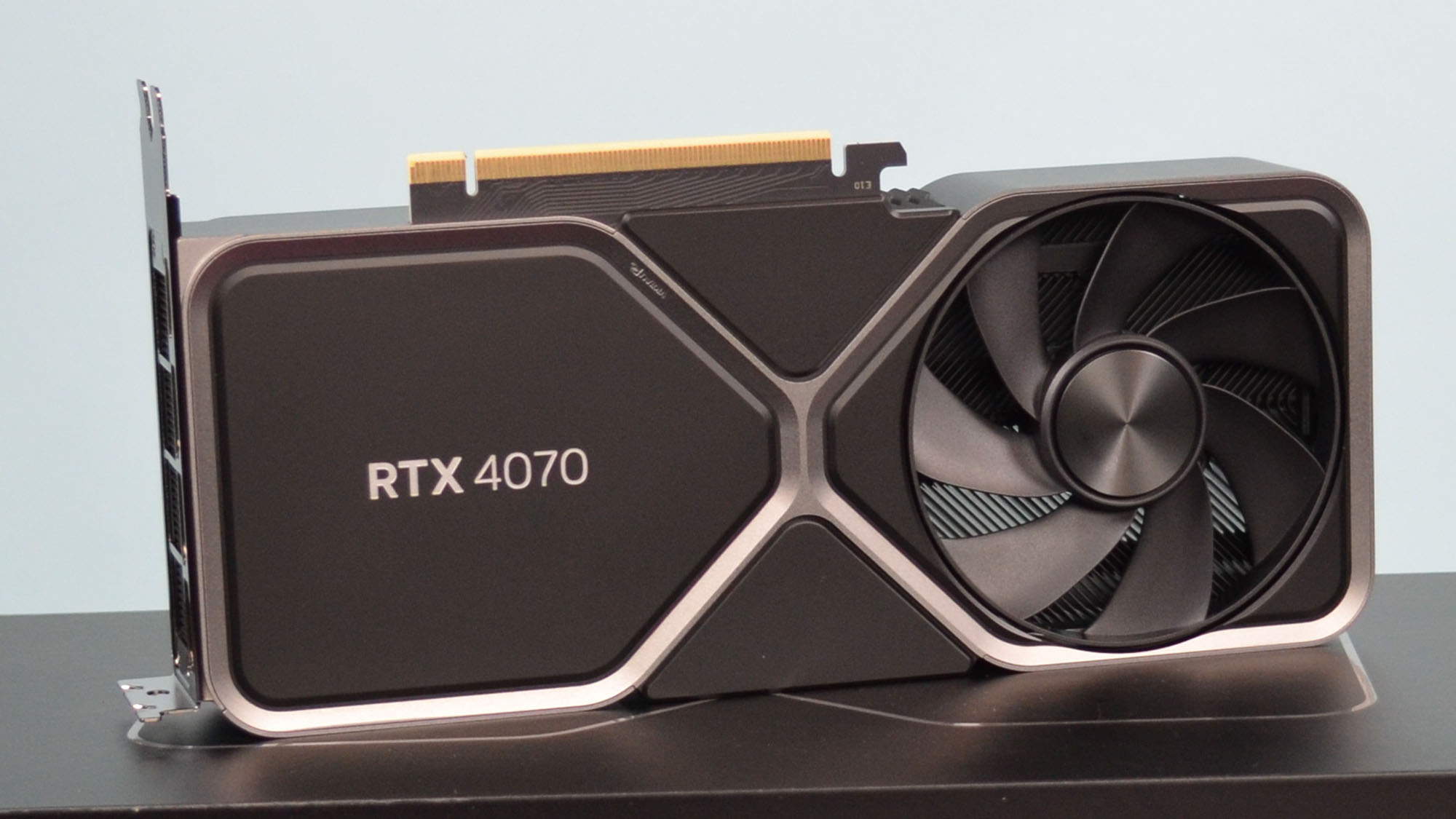 An Nvidia GeForce RTX 4070 graphics card
