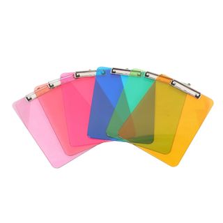 A set of colorful clipboards