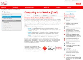 For large organizations Verizon provides a full service computing as a service environment.