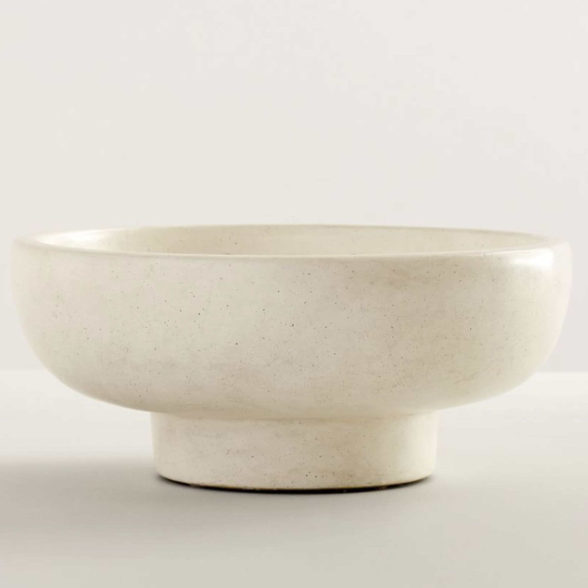 cream footed bowl