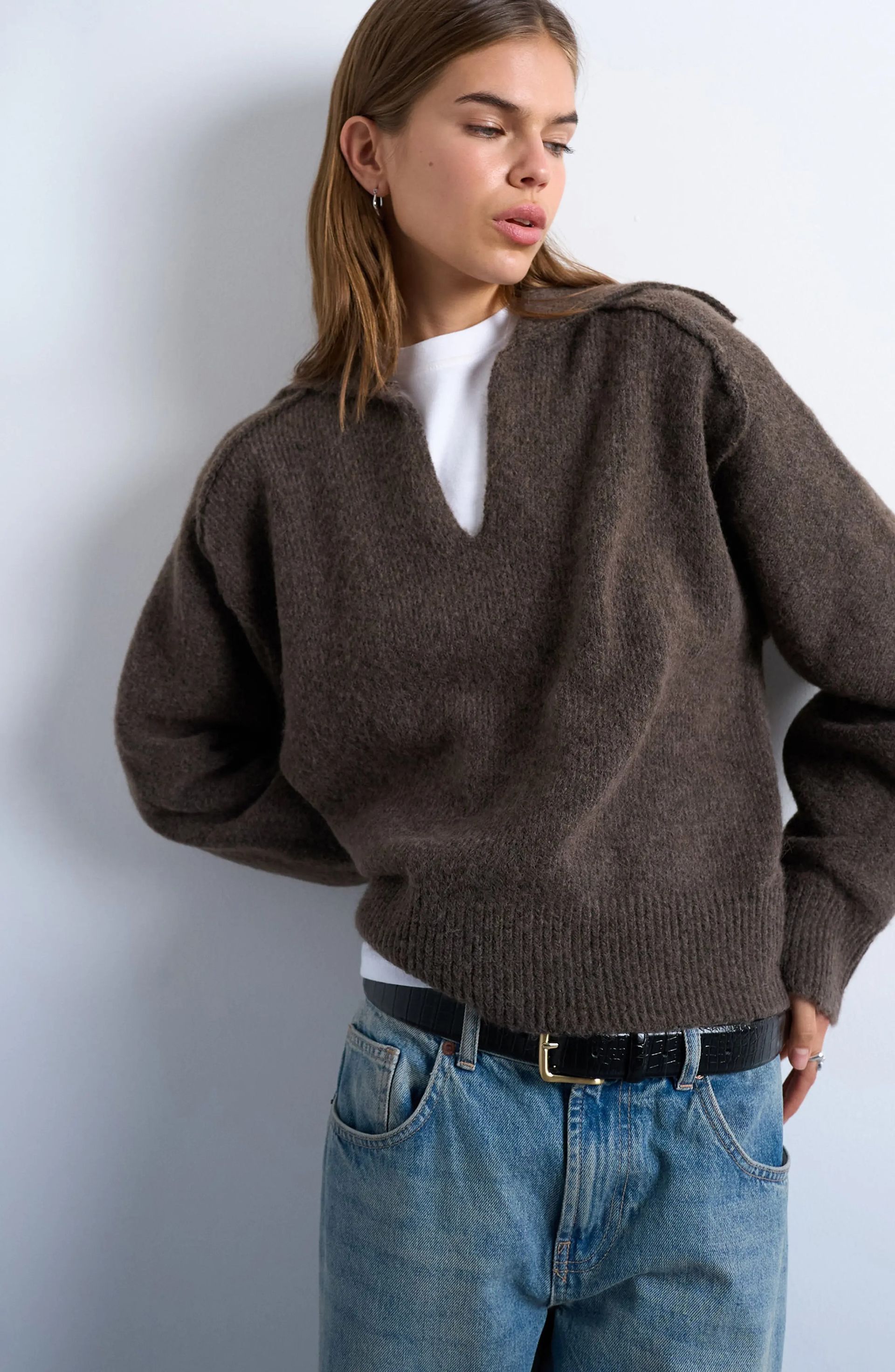 Topshop, Johnny Collar Sweater