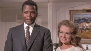Sidniey Poitier and Katharine Hepburn in Guess Who's Coming to Dinner