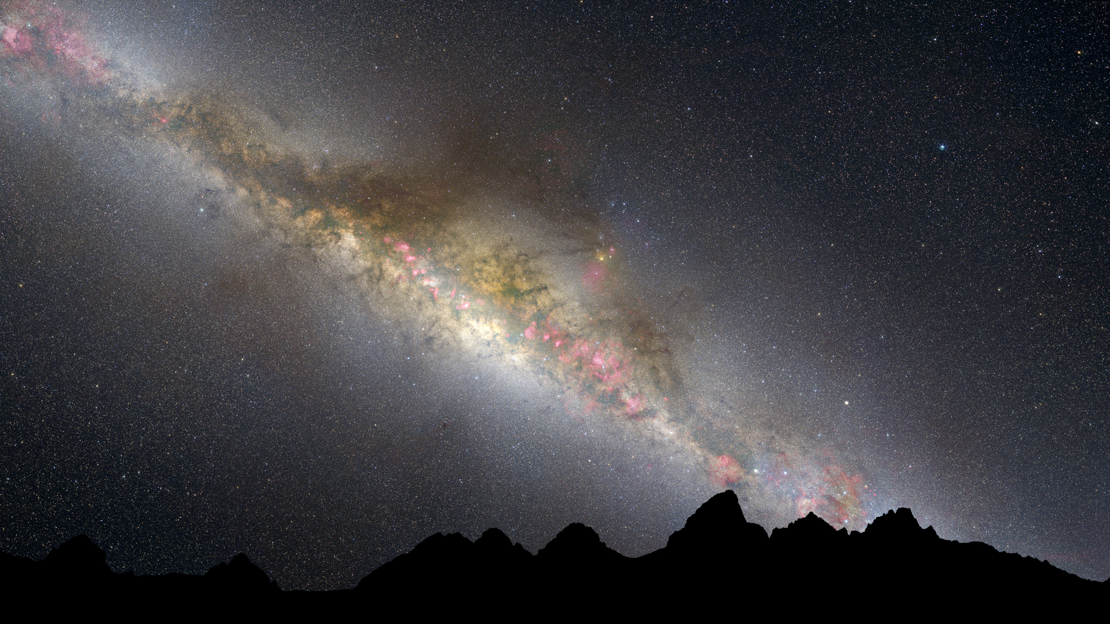 milky way galaxy from earth views teliscope