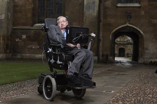 Hawking at the University of Cambridge.