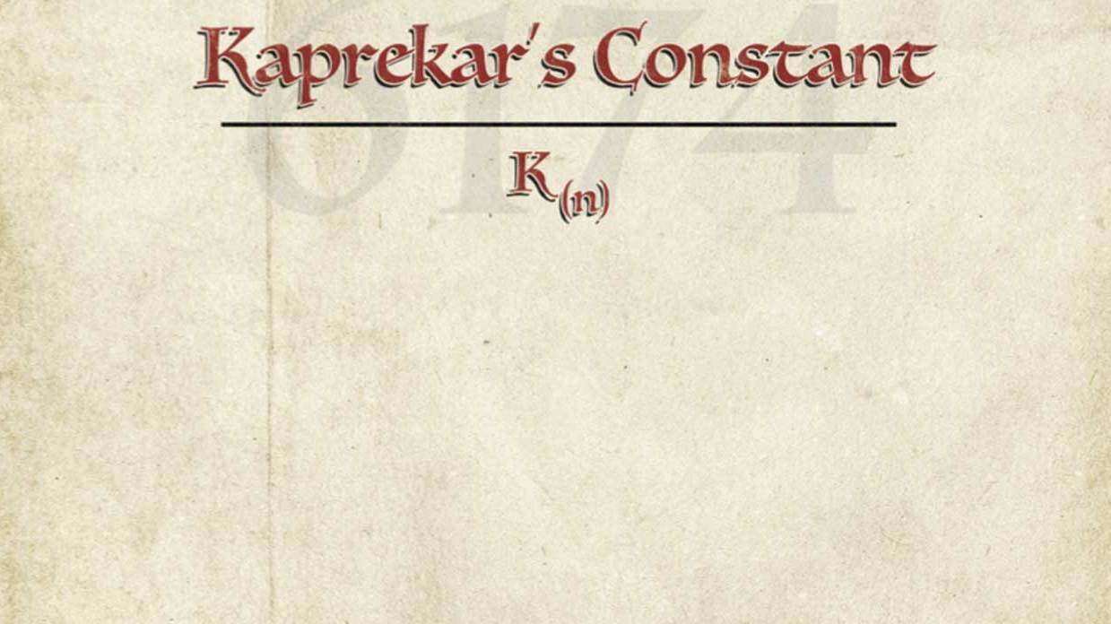 Kaprekar’s Constant - Fate Outsmarts Desire album artwork