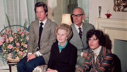 Margaret Thatcher and family.