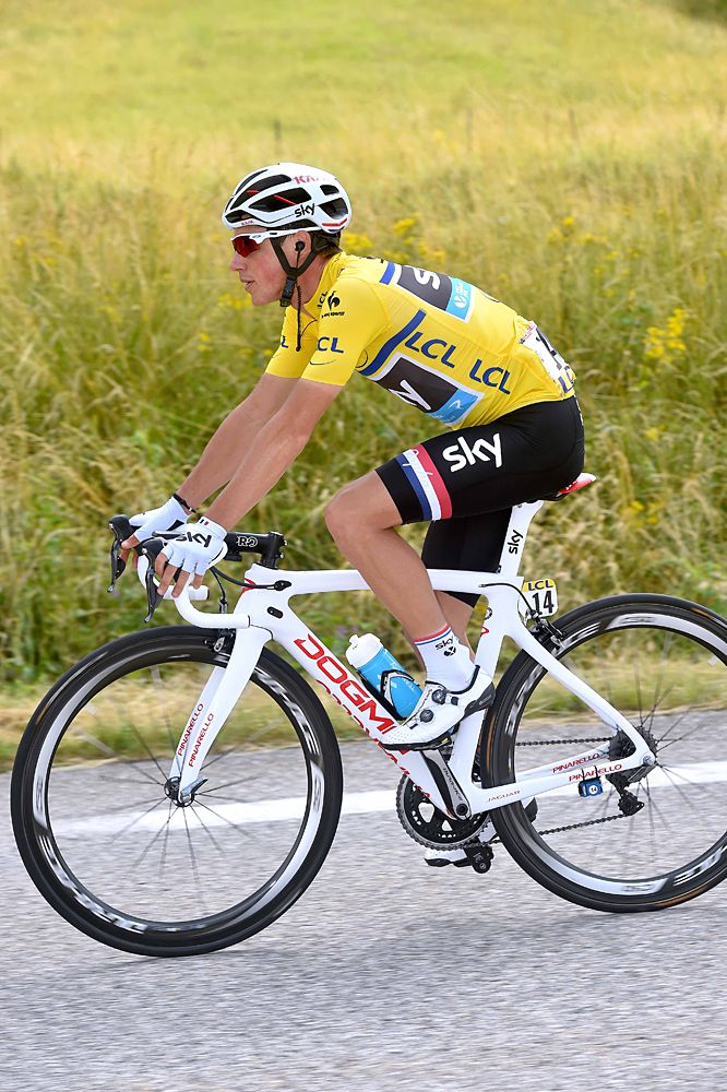 Criterium du Dauphine race leader Peter Kennaugh (Team Sky)