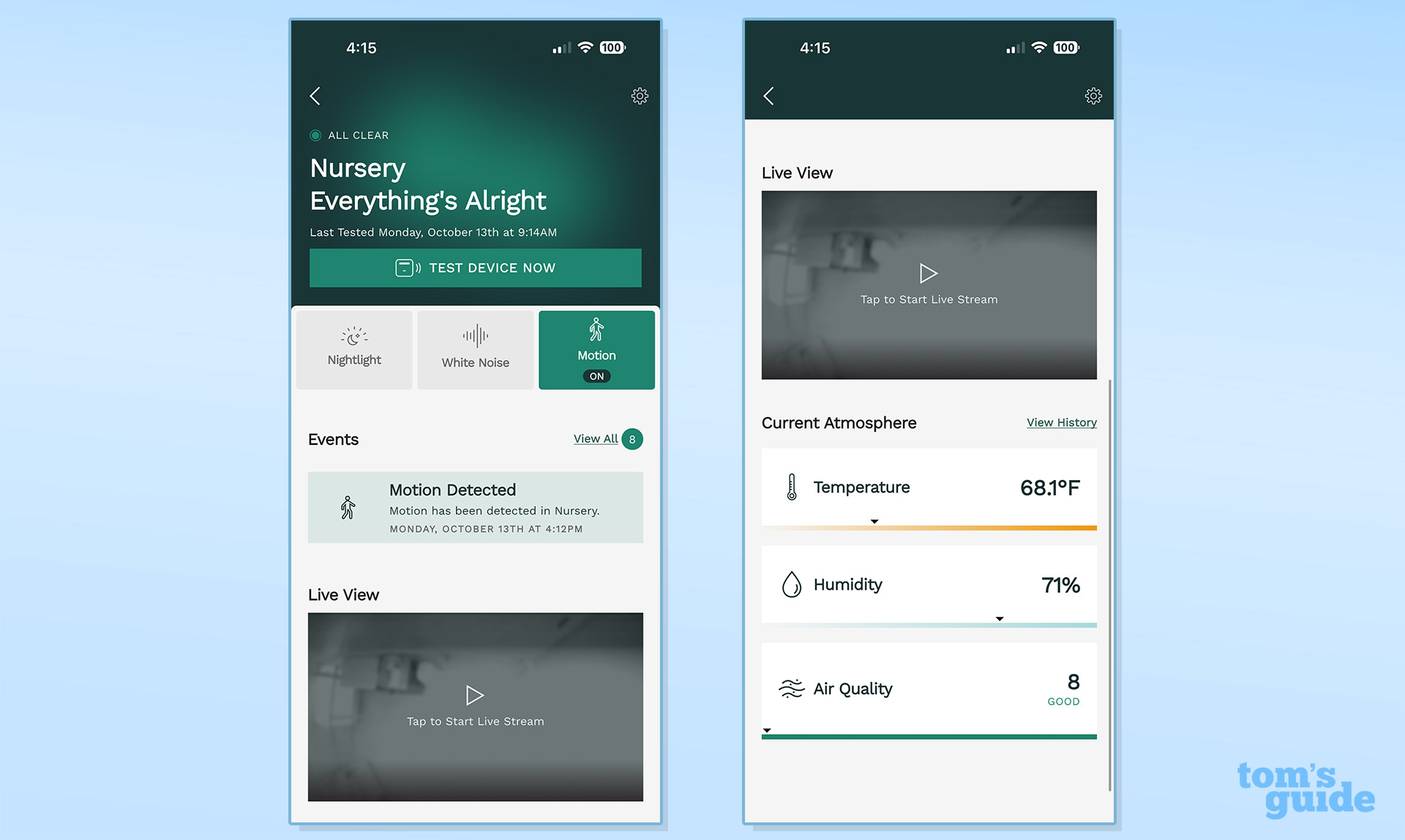 Place smoke alarm app screenshots
