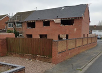 The owner bulldozed his house and replaced it with a four-bedroom property