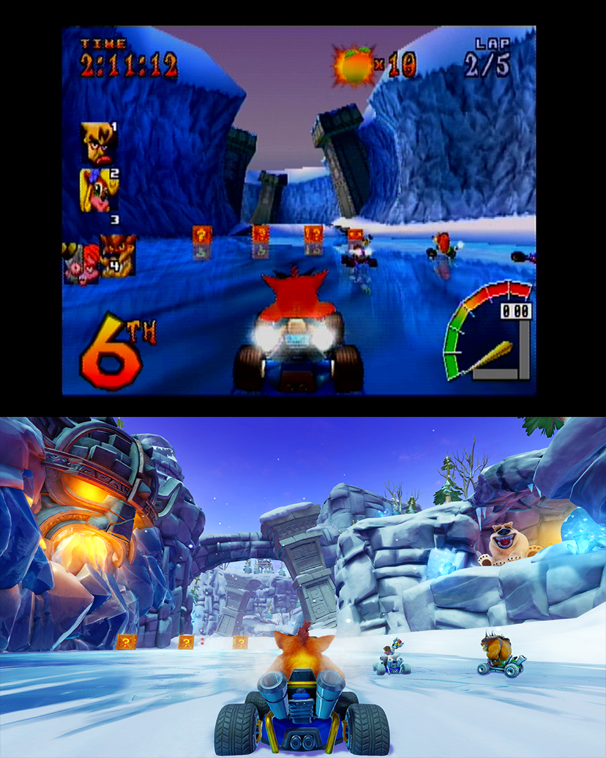 Crash Team Racing it out now - look at it compared to the original game