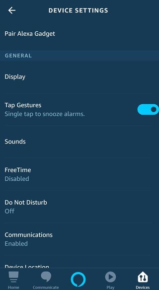 Echo Dot with Clock app screen 2