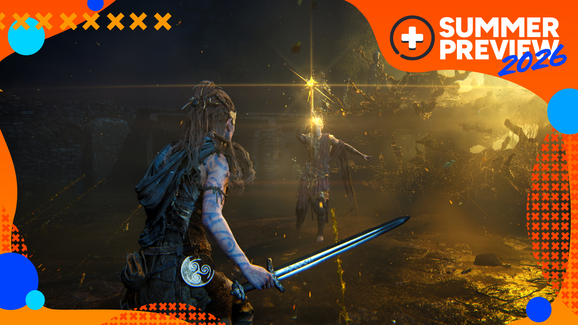 Senua screenshot showing the heroine facing off against a manifestation of her mind