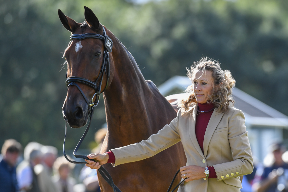 Sarah Bullimore (GBR) riding REVE DU ROUET during the 1st vet check of the Land Rover Burghley Horse Trials in the grounds of Burghley House near Stamford in Lincolnshire in the UK between 5 - 8th September 2019 LRBHT 05 09 2019