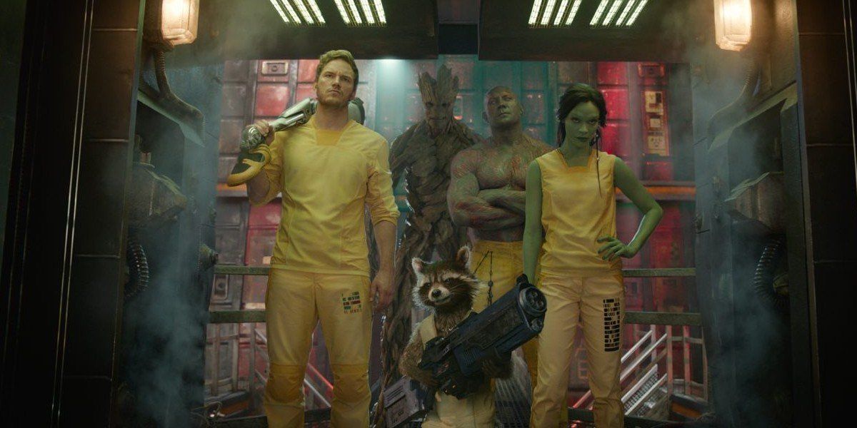 The cast of Guardians of the Galaxy (2014)