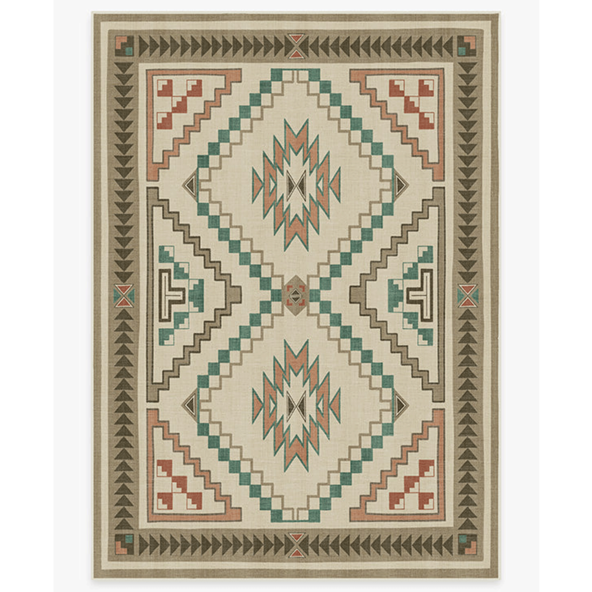 Desert print rug