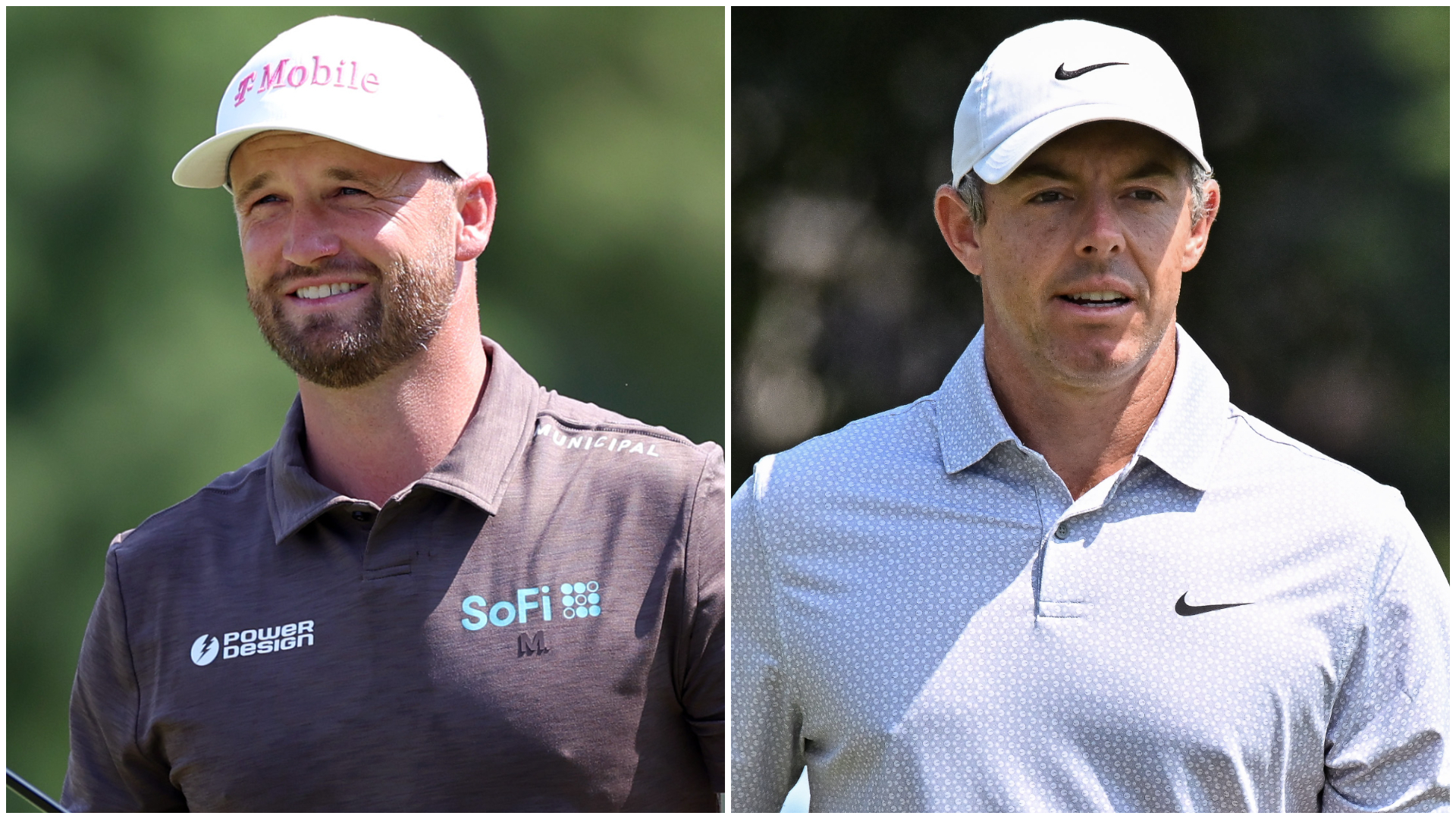 Wyndham Clark and Rory McIlroy        