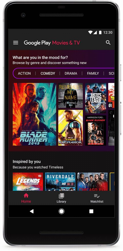 Google Play movies & TV.