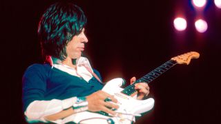 Jeff Beck, performing with the Jan Hammer Group at the Providence Civic Center on October 7, 1976
