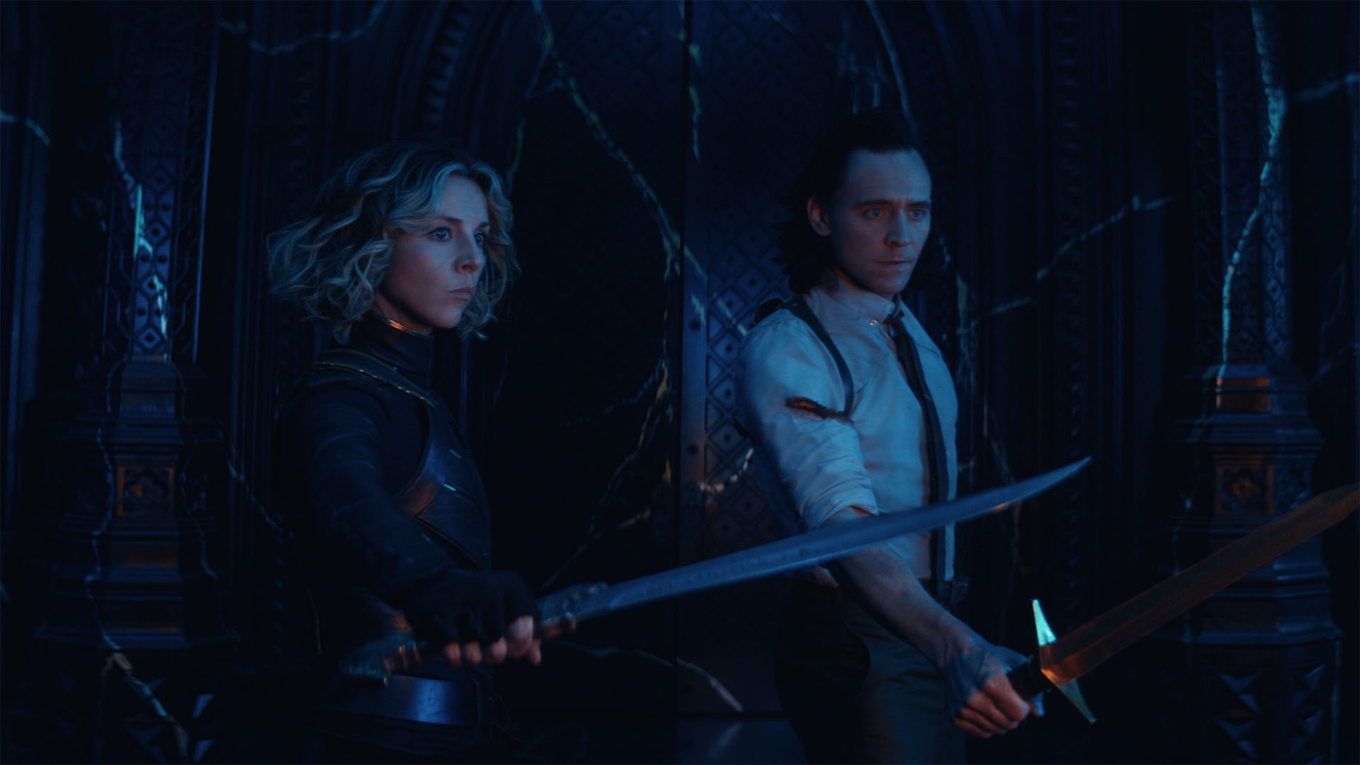 Loki and Sylvie hold He Who Remains hostage in episode 6 of the Marvel TV show