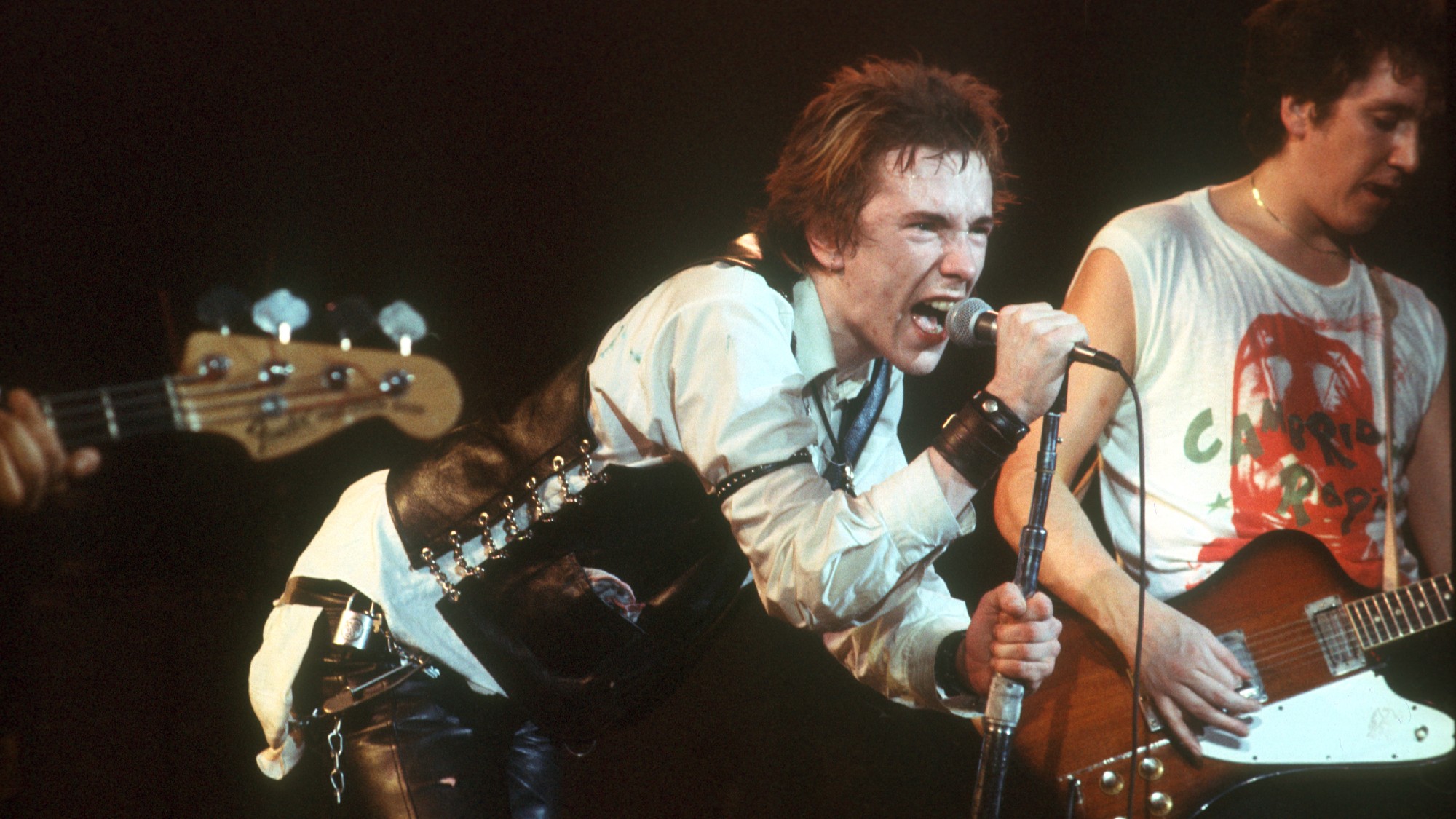 Sex Pistols performing at a concert in San Francisco in 1978