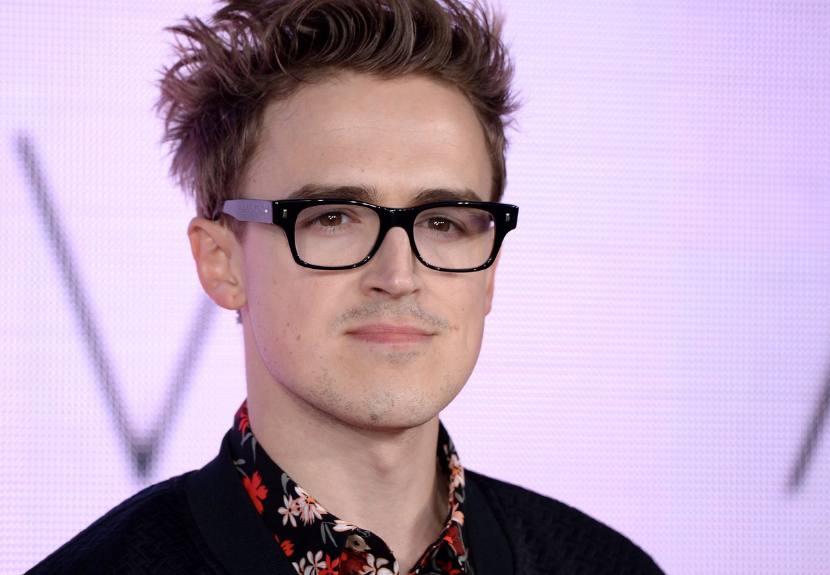 Tom Fletcher on the red carpet 