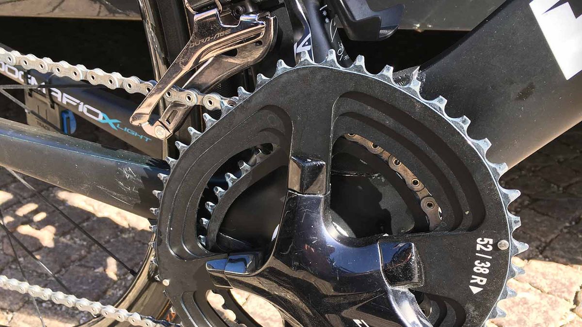 Froome has been running Ossymetric chainrings for several seasons