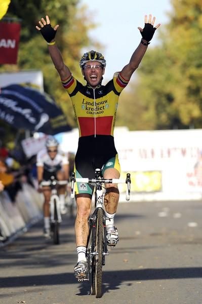 Sven Nys (Lanbouwcredit-Colnago) winner of the 2009 Koppenbergcross.