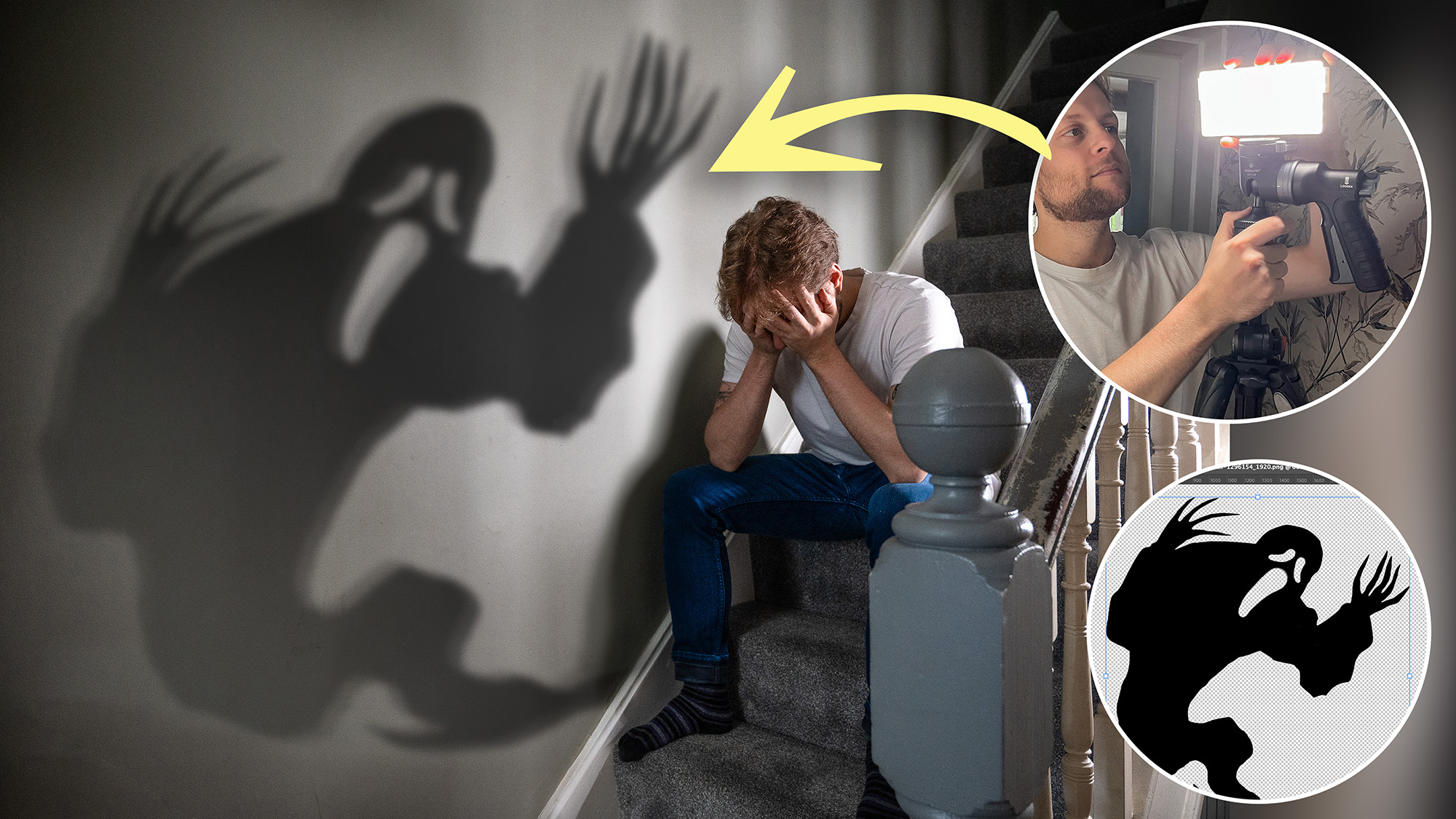 I used Photoshop to turn my shadow into a spooky specter for Halloween – here's how I did it…