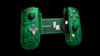A photo of the Backbone One Post Malone Limted Edition controller.