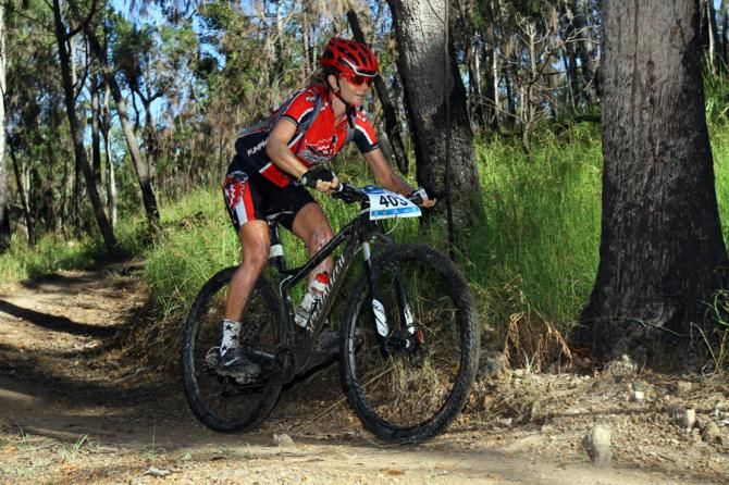 Cairns rider Lesley Sutton won the veteran women's race