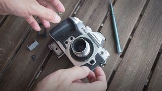 Camera repaired with 3D-printed parts