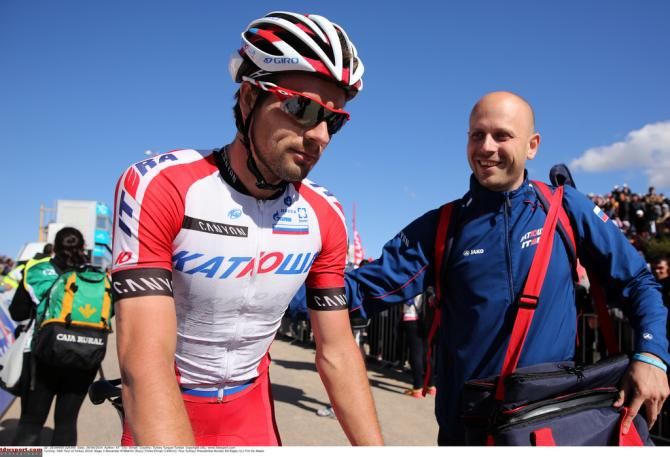 Alexander Rybakov (Katusha) post race