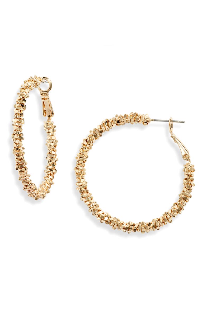 Beaded Hoop Earrings