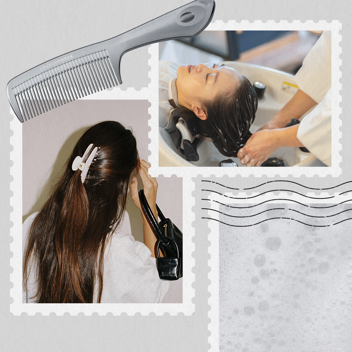 Japanese head spa collage