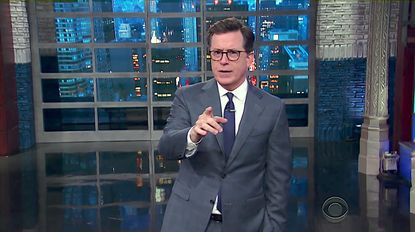 Stephen Colbert body-slams people, too